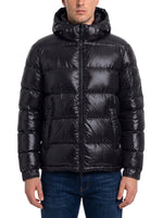 Black Quilted Hood Jacket 1
