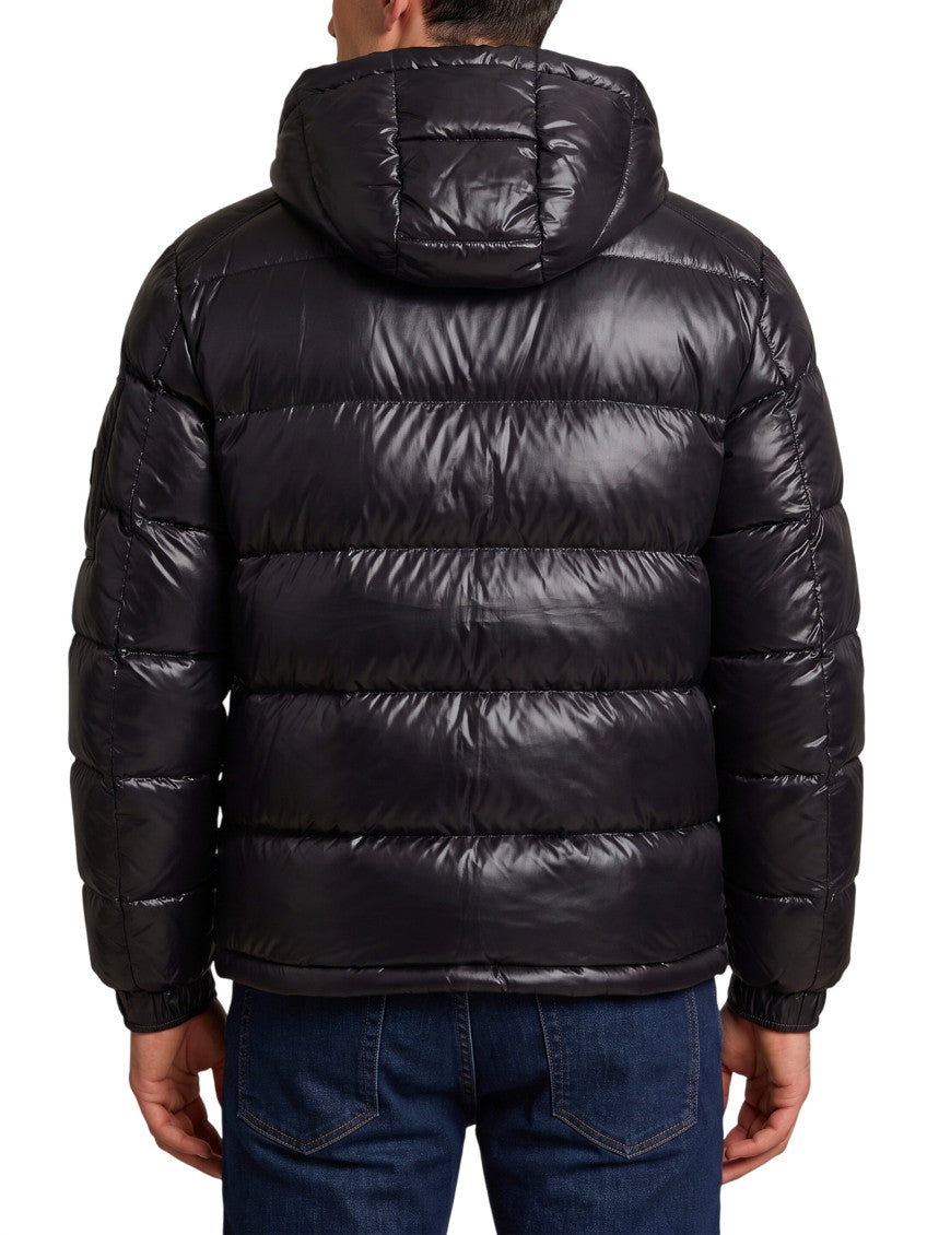 Black Quilted Hood Jacket 3