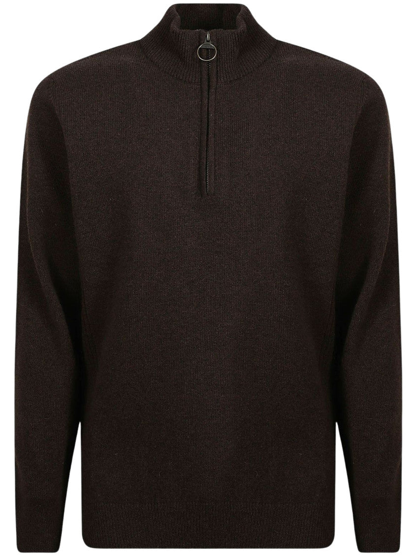 Dark Brown Knitted Sweater 1