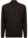 Dark Brown Knitted Sweater 1
