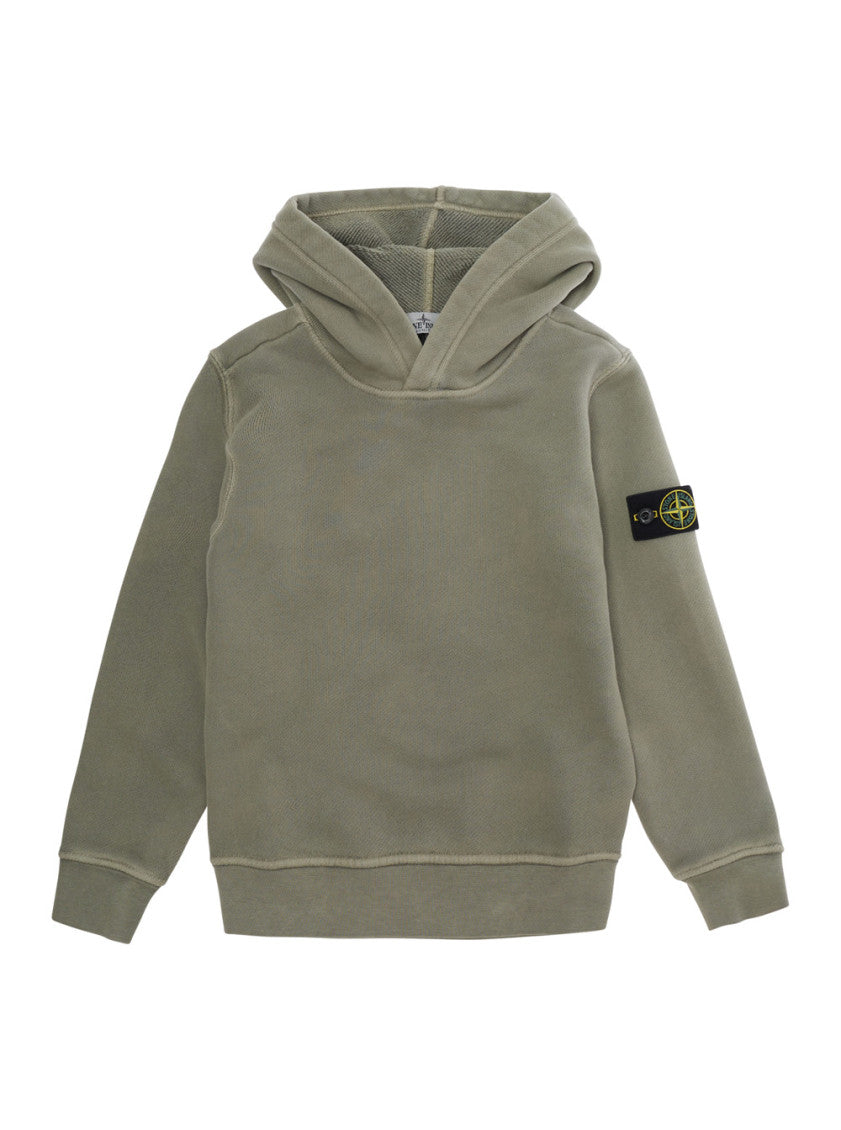 Boys Green Logo Hoodie 1