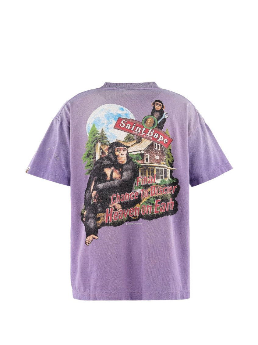 Purple Crew Neck T-Shirt 2