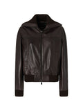 Dark Brown Shirt Collar Blazer 1