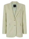 Light Green Peaked Lapel Blazer 1