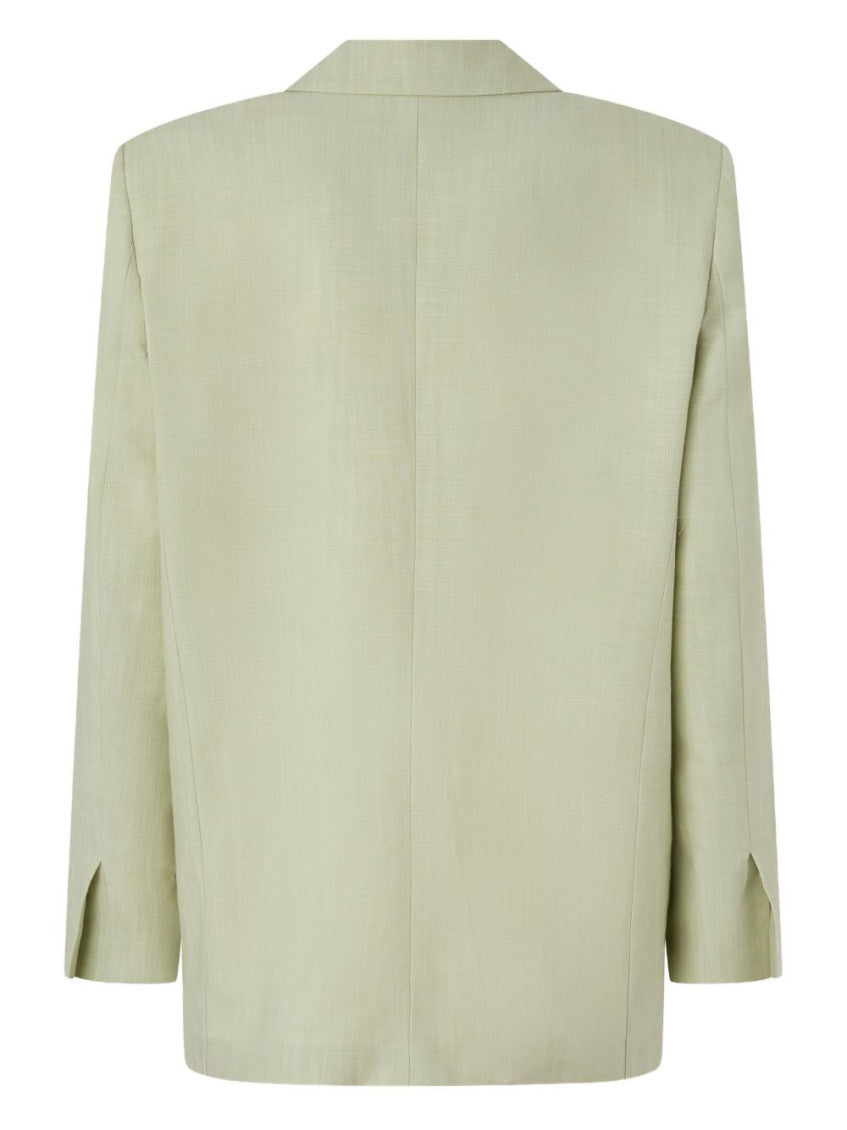 Light Green Peaked Lapel Blazer 2