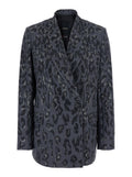 Blue Peaked Lapel Blazer 1