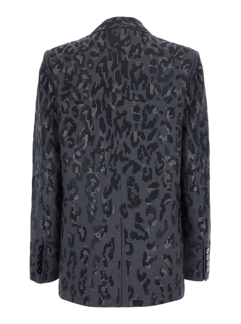 Blue Peaked Lapel Blazer 2