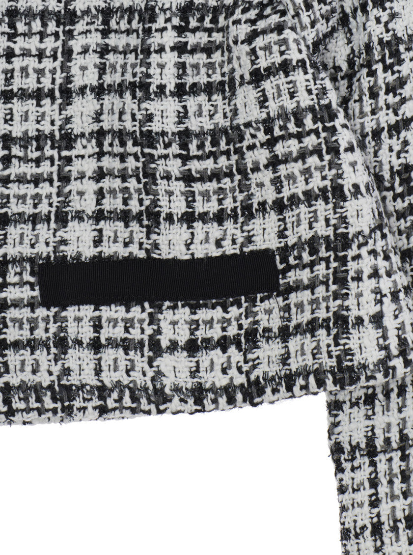 Girls Grey Tweed Cropped Jacket 3