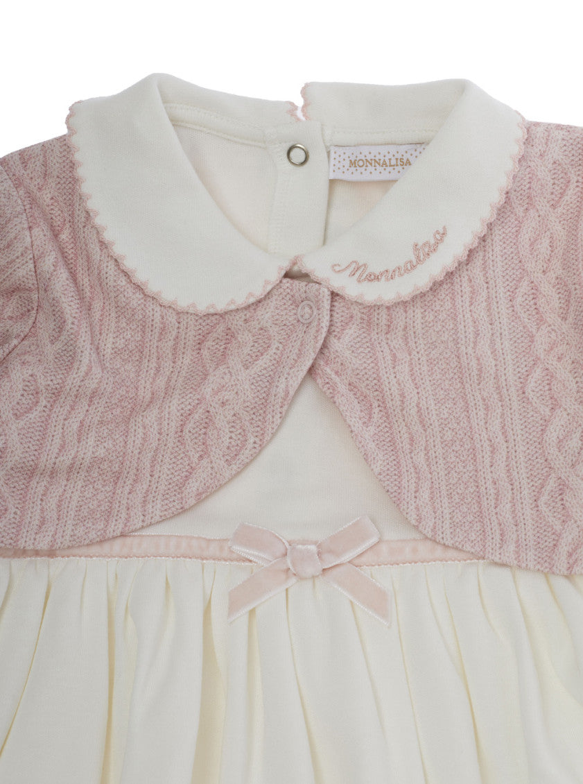 2-piece Pink Embroidered Cardigan/Dress Set (Baby Girl) 4