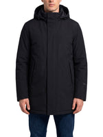Black Hooded Parka Jacket 1