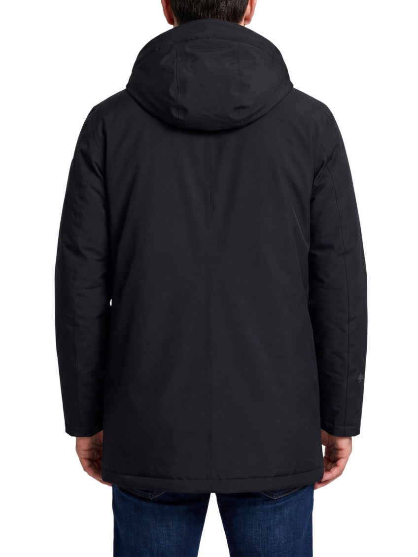 Black Hooded Parka Jacket 3