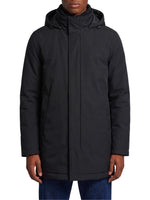 Black Hooded Parka Jacket 1