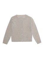 Girls Grey Embroidered Cardigan 1