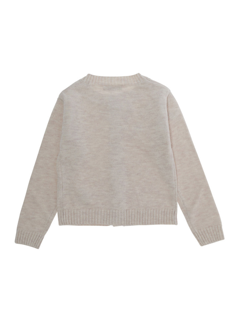 Girls Grey Embroidered Cardigan 2