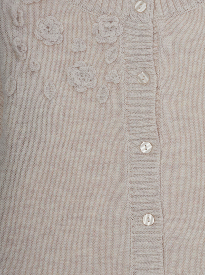 Girls Grey Embroidered Cardigan 3