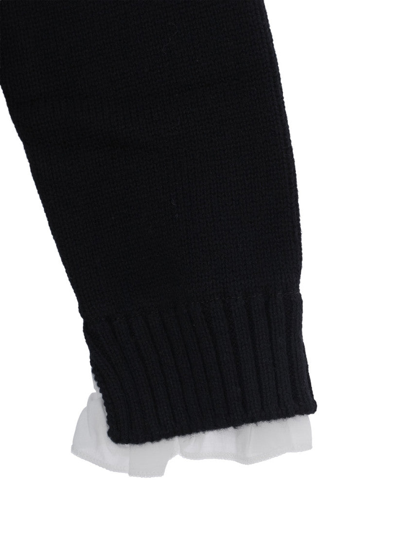 Girls Black Crewneck Sweater 3