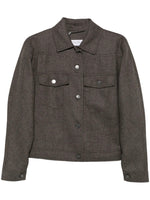 Brown Shirt Collar Jacket 1