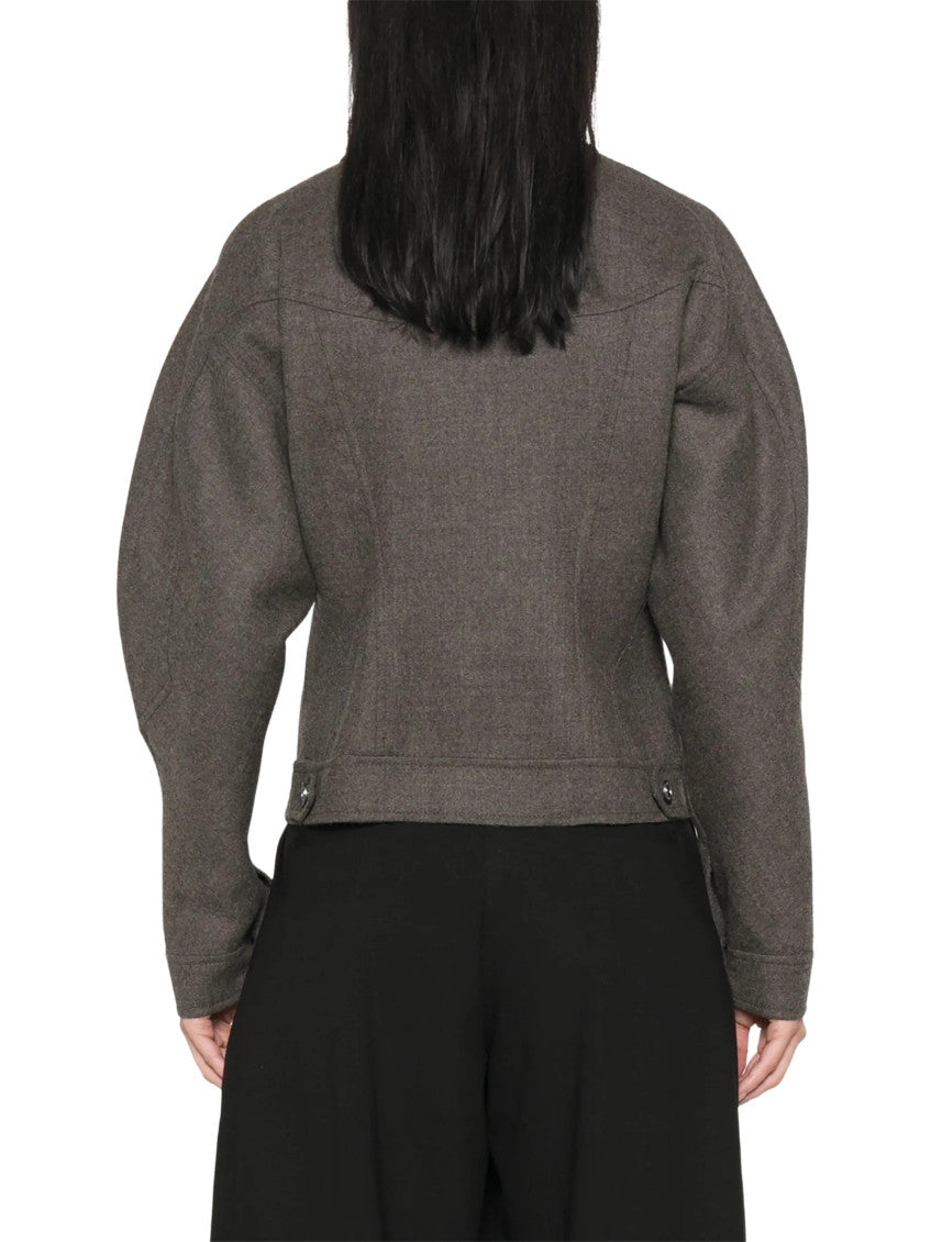Brown Shirt Collar Jacket 2