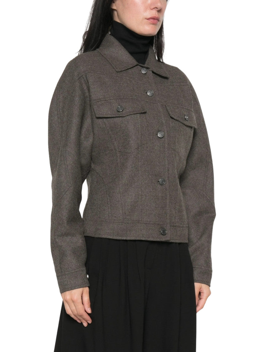 Brown Shirt Collar Jacket 3