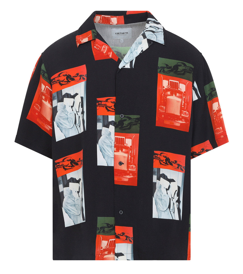 Black Graphic Print Shirt 1