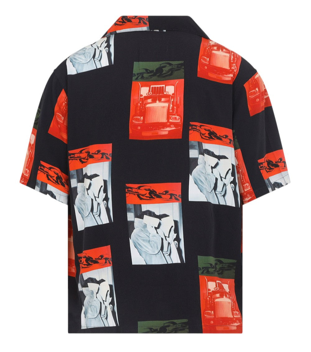 Black Graphic Print Shirt 2