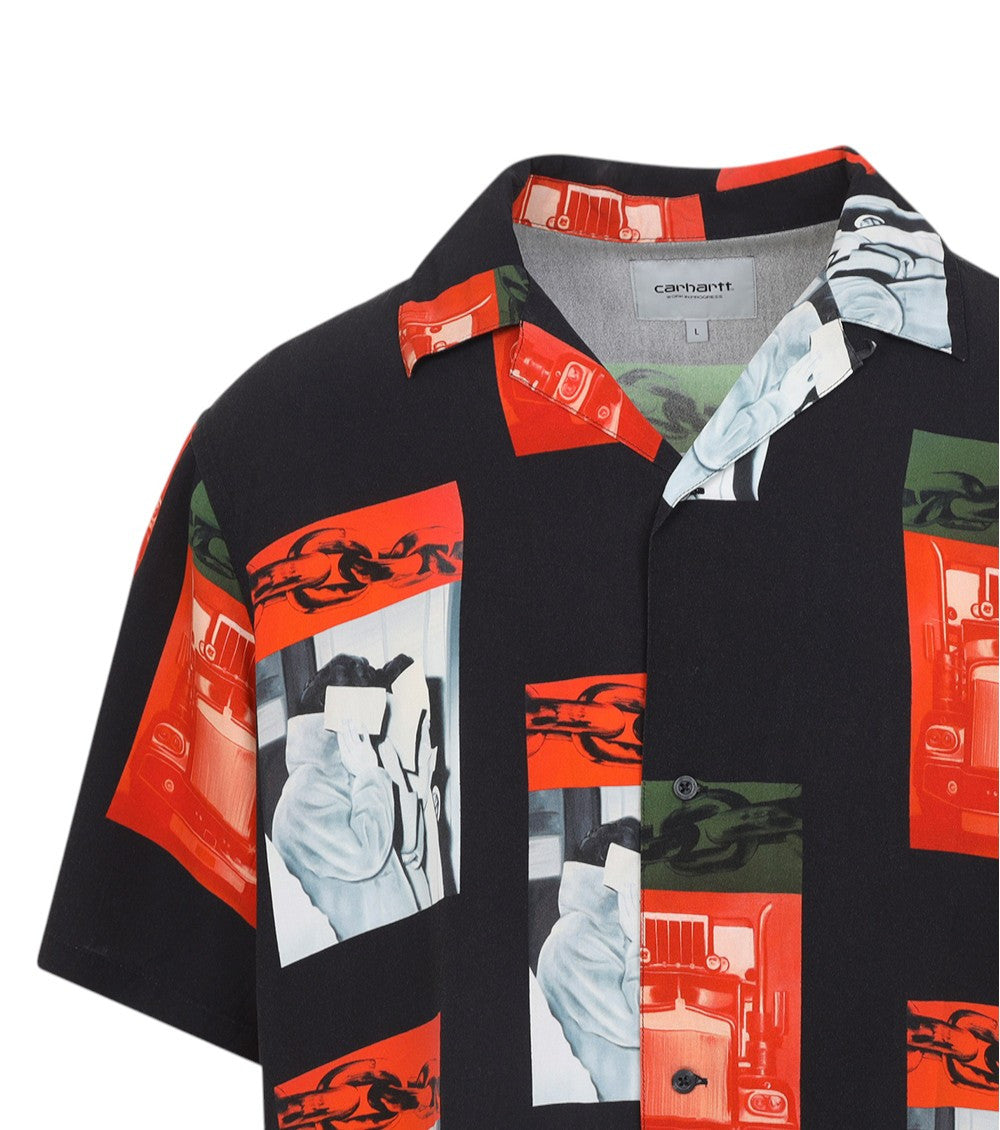 Black Graphic Print Shirt 3
