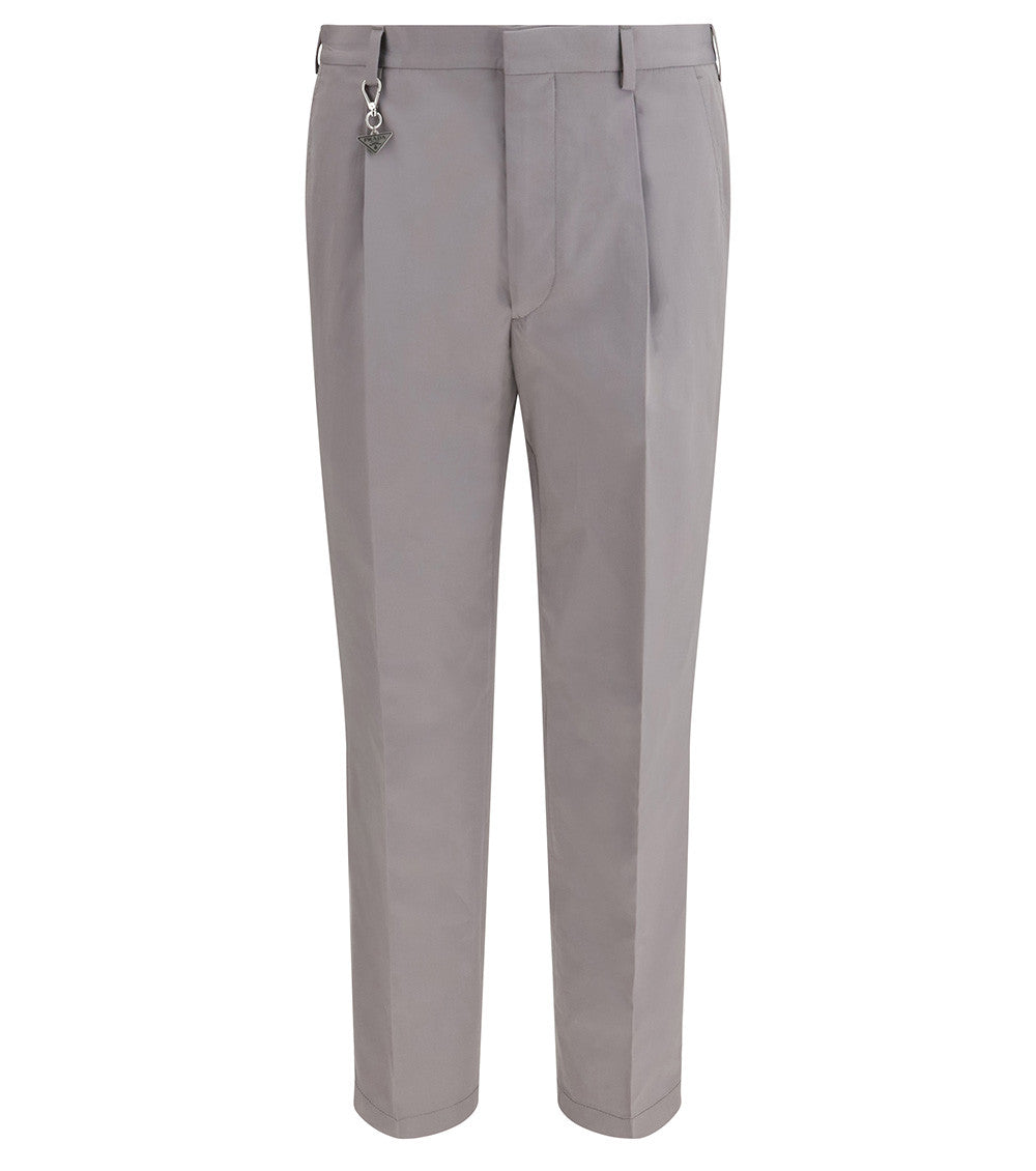 Grey Pleated Trousers 1