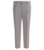 Grey Pleated Trousers 1
