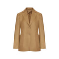 Beige Notched Lapel Blazer 1