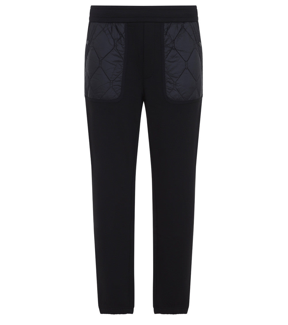 Black Solid Sweatpants 1