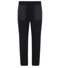 Black Solid Sweatpants 1