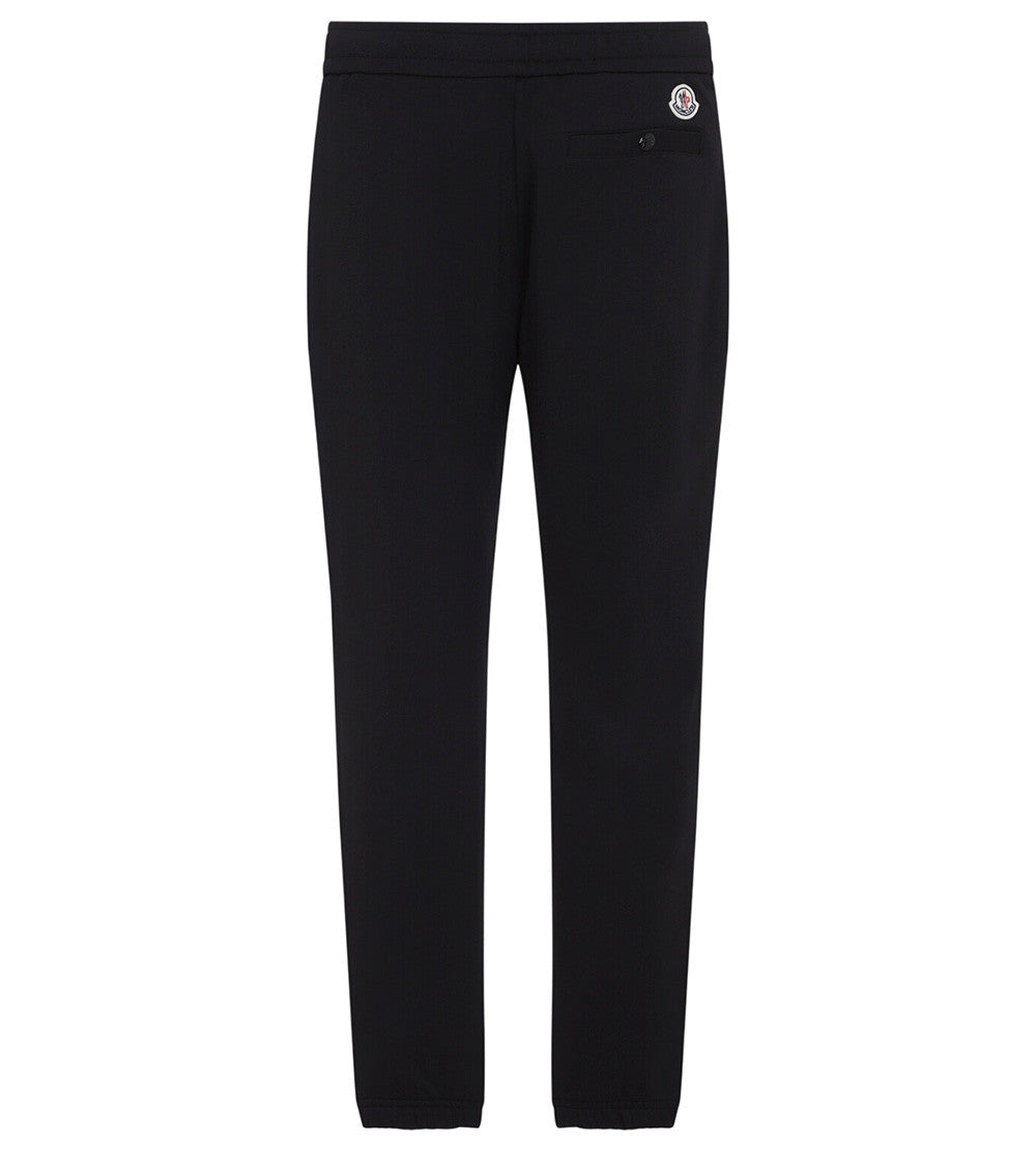 Black Solid Sweatpants 2