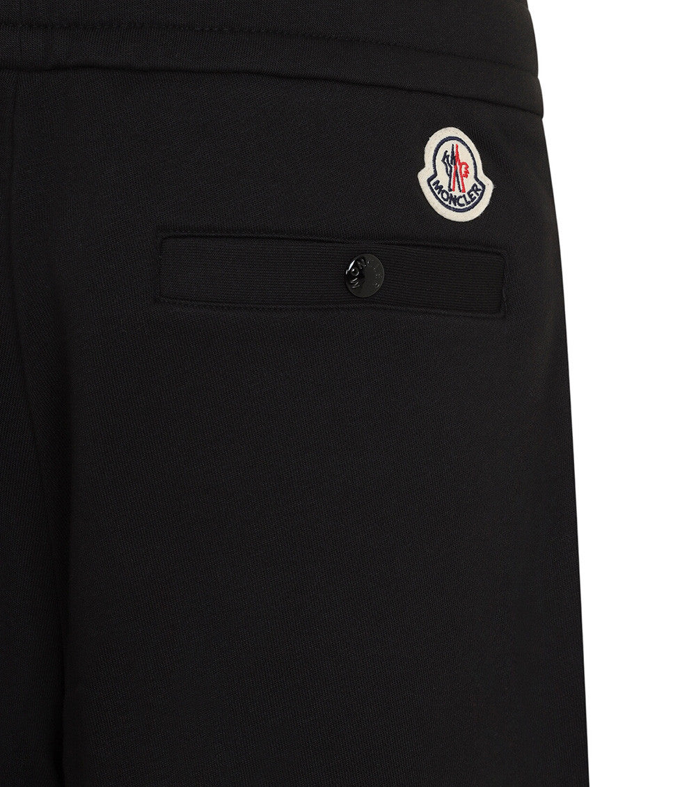 Black Solid Sweatpants 3