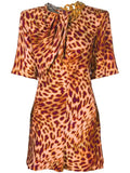 Multicolor Leopard-print Mini Dress 1