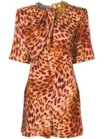 Multicolor Leopard-print Mini Dress 1