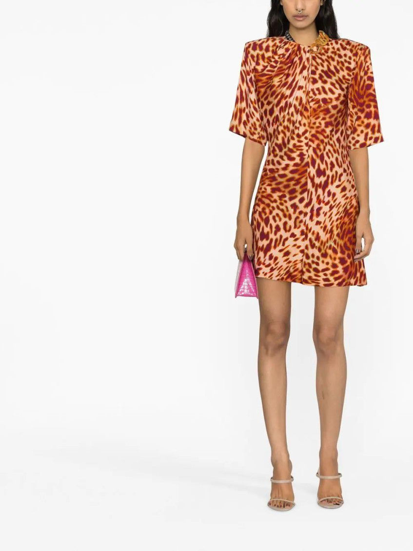 Multicolor Leopard-print Mini Dress 2