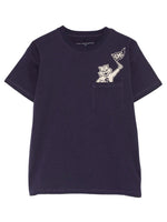 Kids Navy Blue  Graphic T-Shirt 1
