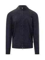 Dark Navy Zip-Up Cardigan 1