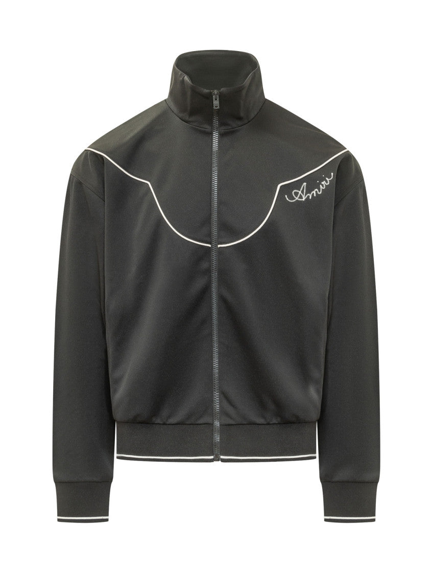 Black Mock Collar Jacket 1