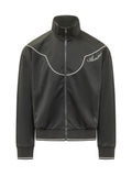 Black Mock Collar Jacket 1