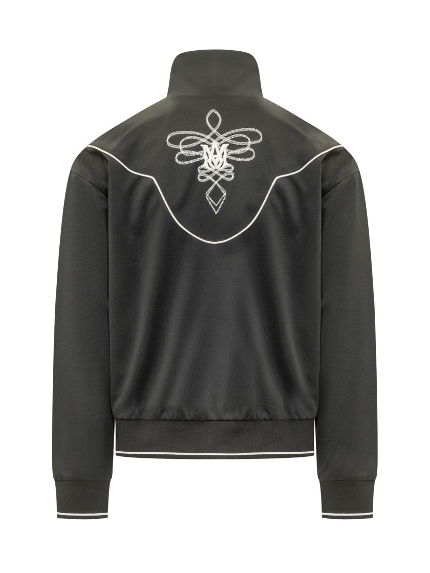 Black Mock Collar Jacket 2