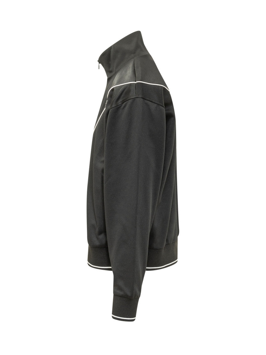 Black Mock Collar Jacket 3