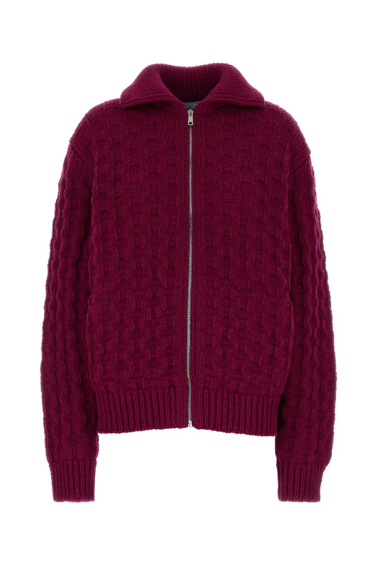 Purple Knitted Cardigan 1