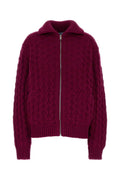 Purple Knitted Cardigan 1