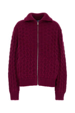 Purple Knitted Cardigan 1