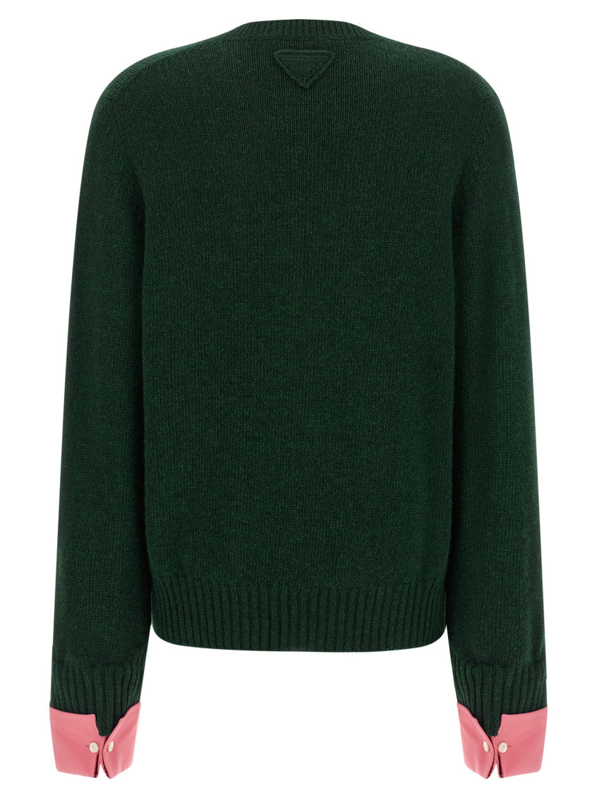 Dark Green Crew Neck Sweater 3