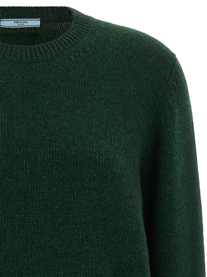 Dark Green Crew Neck Sweater 4
