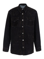 Black Regular Distressed Shirt 1