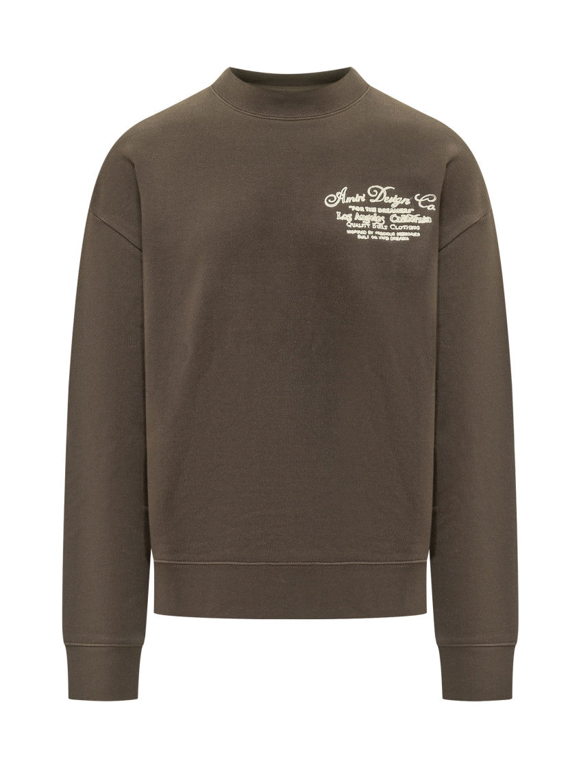 Brown Crew Neck Sweatshirt 1