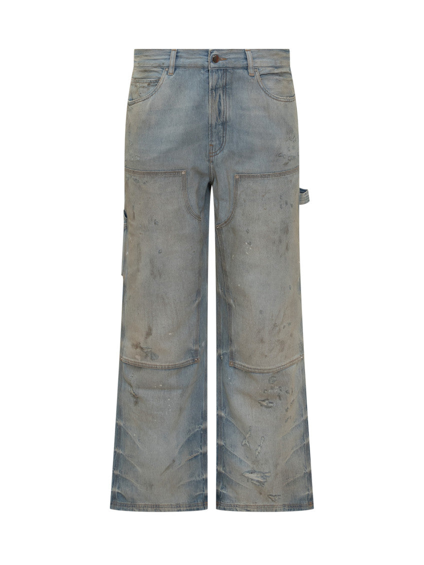 Blue Mid Rise Jeans 1